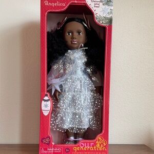 Our Generation Angelica Holiday Limited Edition 2025 Doll with Silver Dress